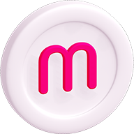 Mochi token 3d symbol